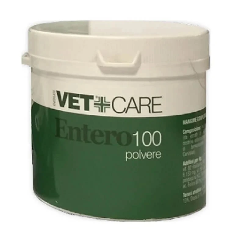 Eurekavet Vetcare entero100 – Nahrungsergänzungsmittel für Tiere mit Magen-Darm-Störungen, 100 g