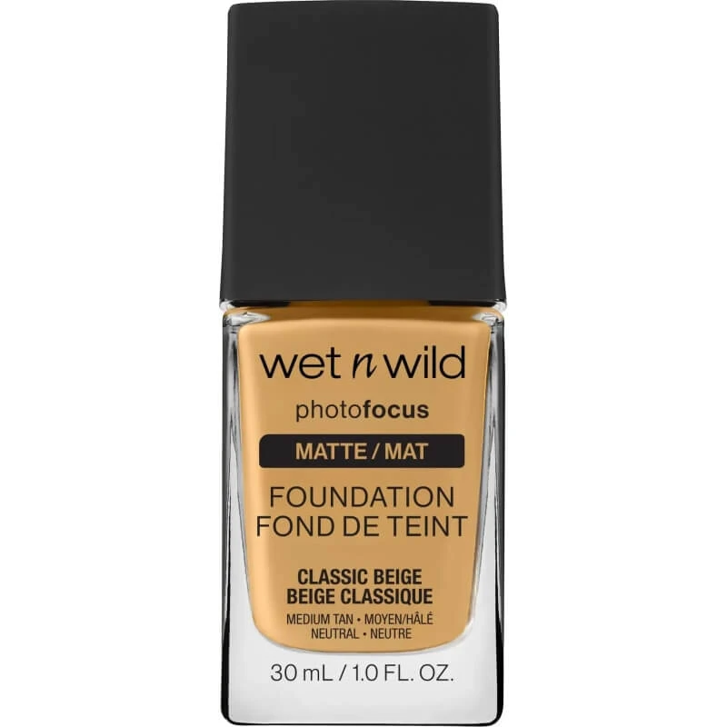 Wet n Wild Photofocus Foundation – Flüssige Foundation – Classic Beige