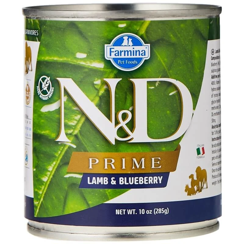 Farmina N&d Prime Lamm und Heidelbeeren – Alleinfuttermittel für ausgewachsene Hunde, 285 g
