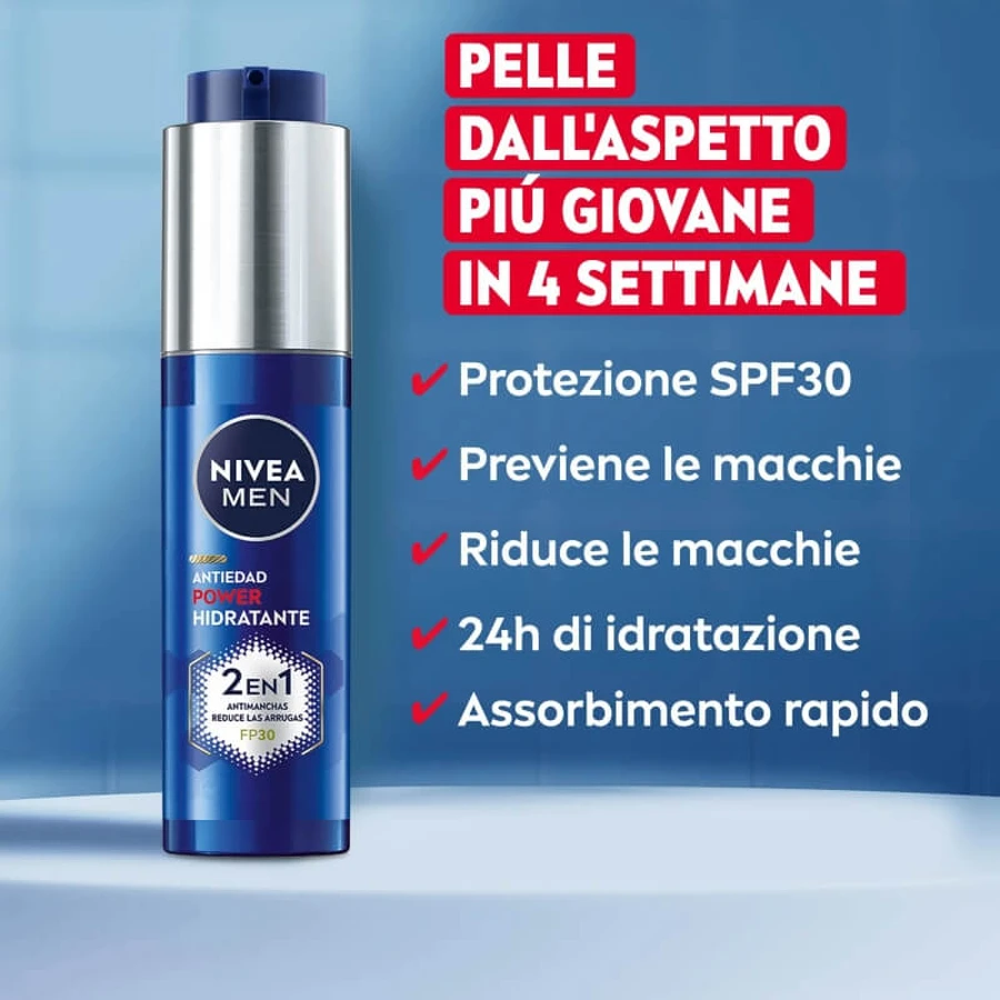 Nivea Men Anti-Age 2 în 1 Power – cremă anti-pete 50 ml