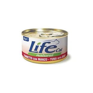 Life Petcare Life Cat Thon naturel au bœuf - Aliment complet pour chat, 85 g