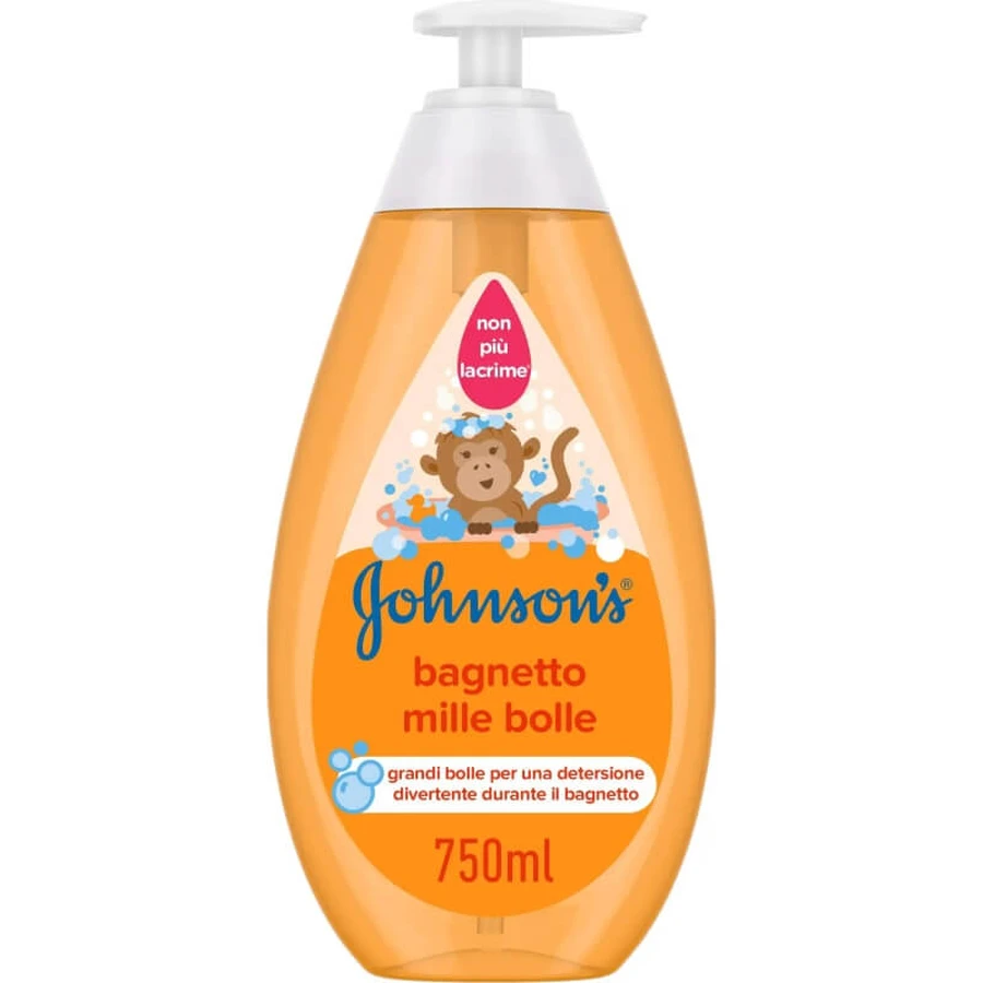 Johnson &amp; Johnson Bagnetto Mille Bolle – gel de baie pentru copii, 750 ml