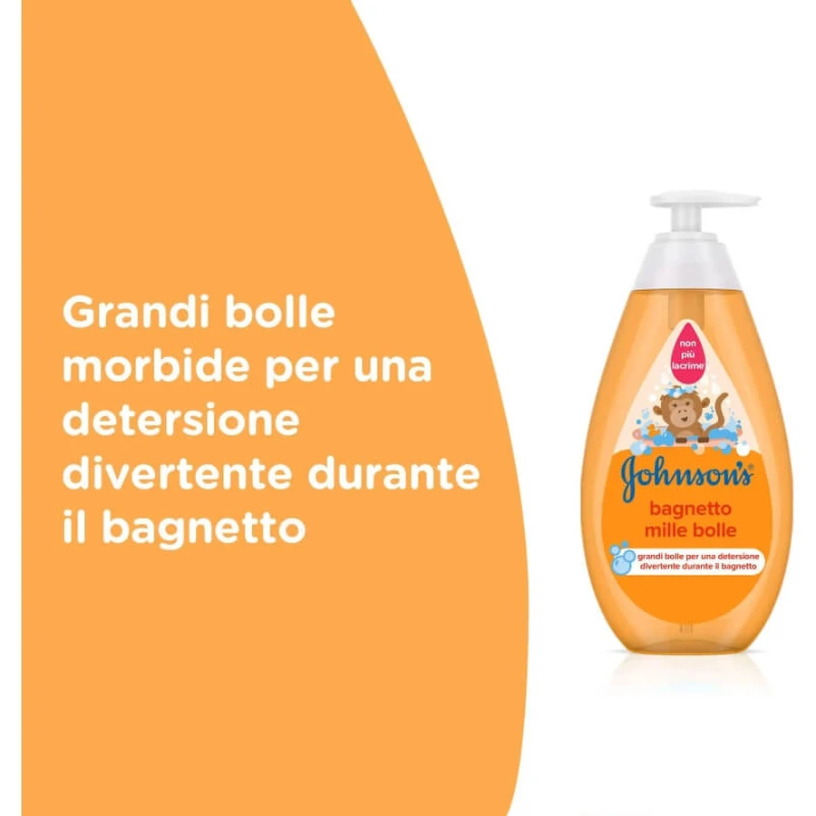 Johnson &amp; Johnson Bagnetto Mille Bolle – gel de baie pentru copii, 750 ml