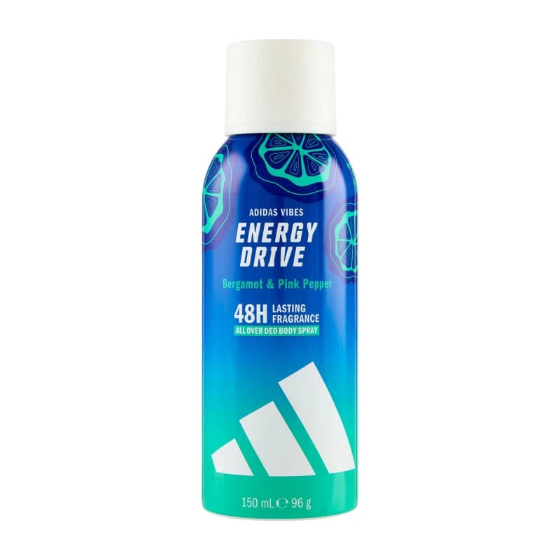 Adidas Vibes Energy Drive – 48 Stunden lang wirksames Deodorant-Spray, 150 ml