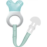 Mam Mini - inel de dentiție răcoritor cu clemă - albastru deschis
