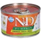 Farmina N&amp;d Pumpkin Adult Mini Wildschwein, Kürbis und Apfel – Alleinfuttermittel für ausgewachsene Hunde, 140 g