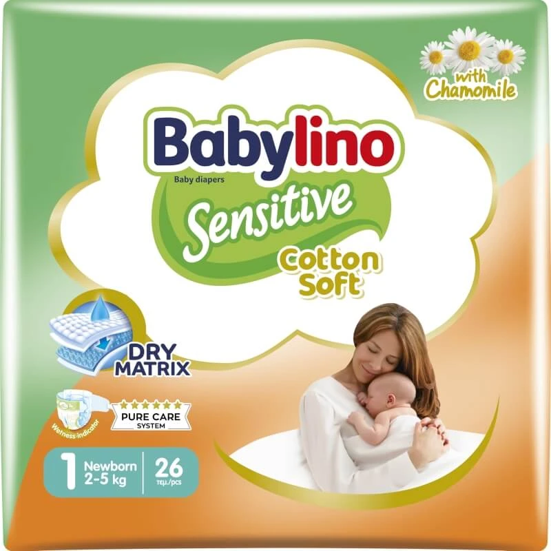 Babylino Sensitive – 26 Windeln für Neugeborene (2–5 kg)