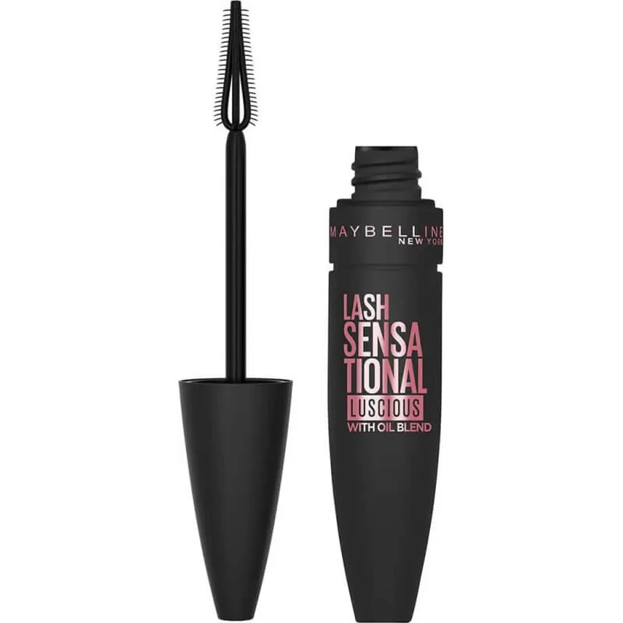 Maybelline Lash Sensational Luscious – Schwarze Volumen-Mascara
