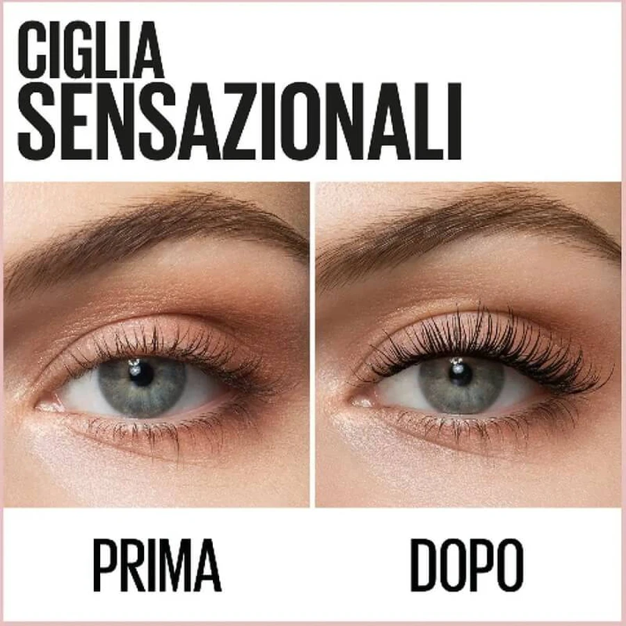 Maybelline Lash Sensational Luscious – Schwarze Volumen-Mascara