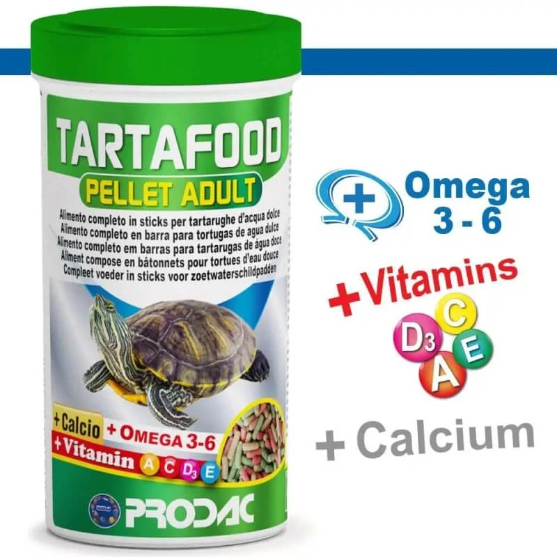 Prodac Tartafood Adult Pellets – Alleinfutter für ausgewachsene Schildkröten, 1200 ml