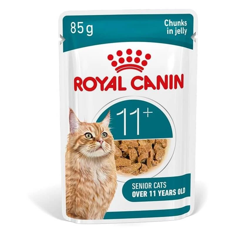 Royal Canin Ageing 11 Plus Jelly – Nassfutter für ältere Katzen ab 11 Jahren, 85 g