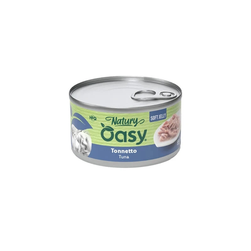 Oasy Wet Cat Natury Soft Jelly Tonnetto – Ergänzungsfuttermittel für ausgewachsene Katzen, 150 g