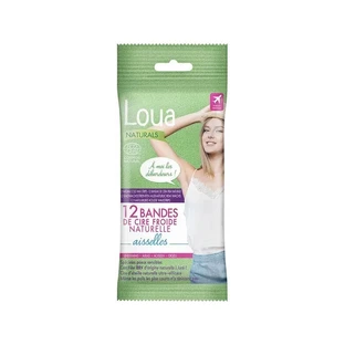 Loua Naturals pentru axile – 12 benzi depilatoare pentru axile