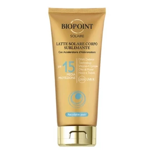 Biopoint Sonnenschutzlotion LSF 15, Körperlotion, mittlerer Schutz, 200 ml