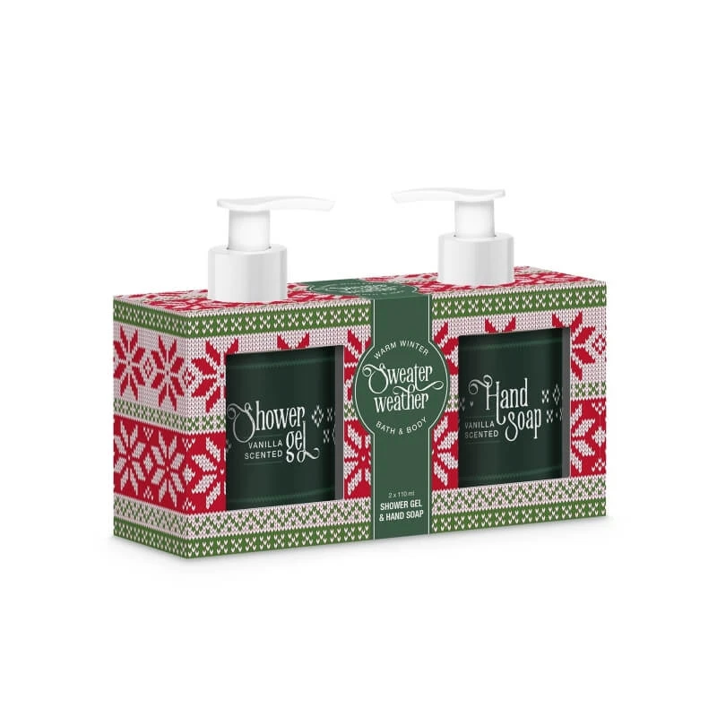 Treffina „Sweater & Weather“ Geschenkset – Bade- und Duschgel 120 ml + Handseife 120 ml
