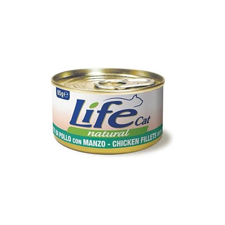 Life Petcare Life Cat Natural Chicken and Beef - Wet Cat Food 85 g