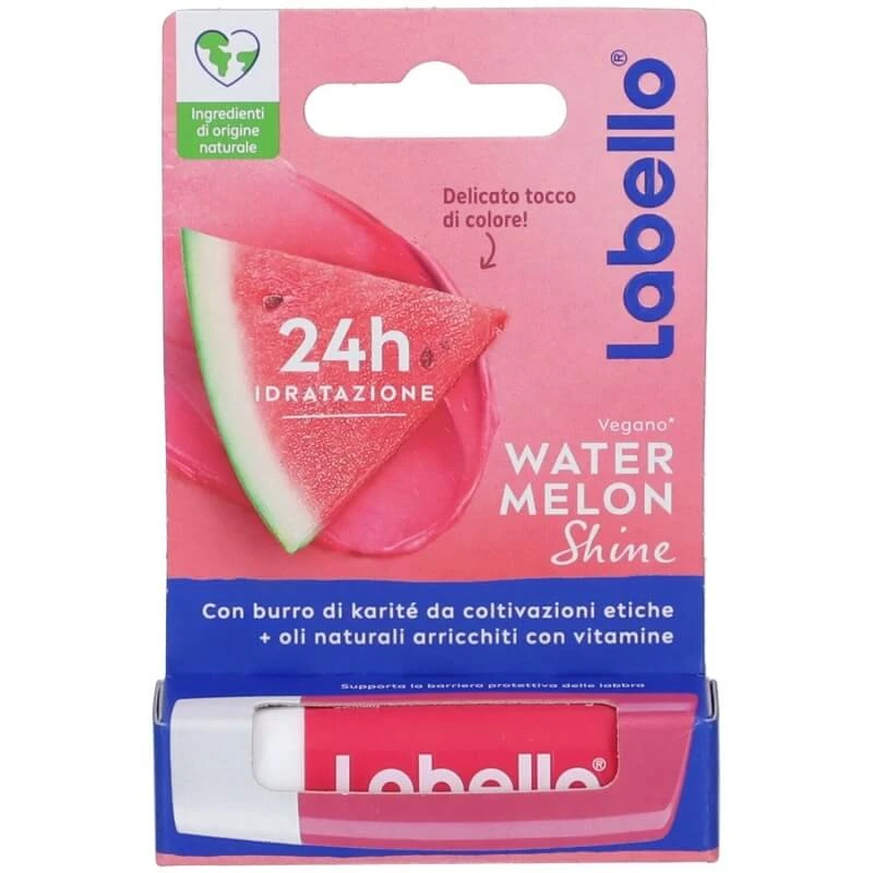 Labello Watermelon Shine – Feuchtigkeitsspendender Lippenbalsam mit einem Hauch von Farbe, 4,8 g