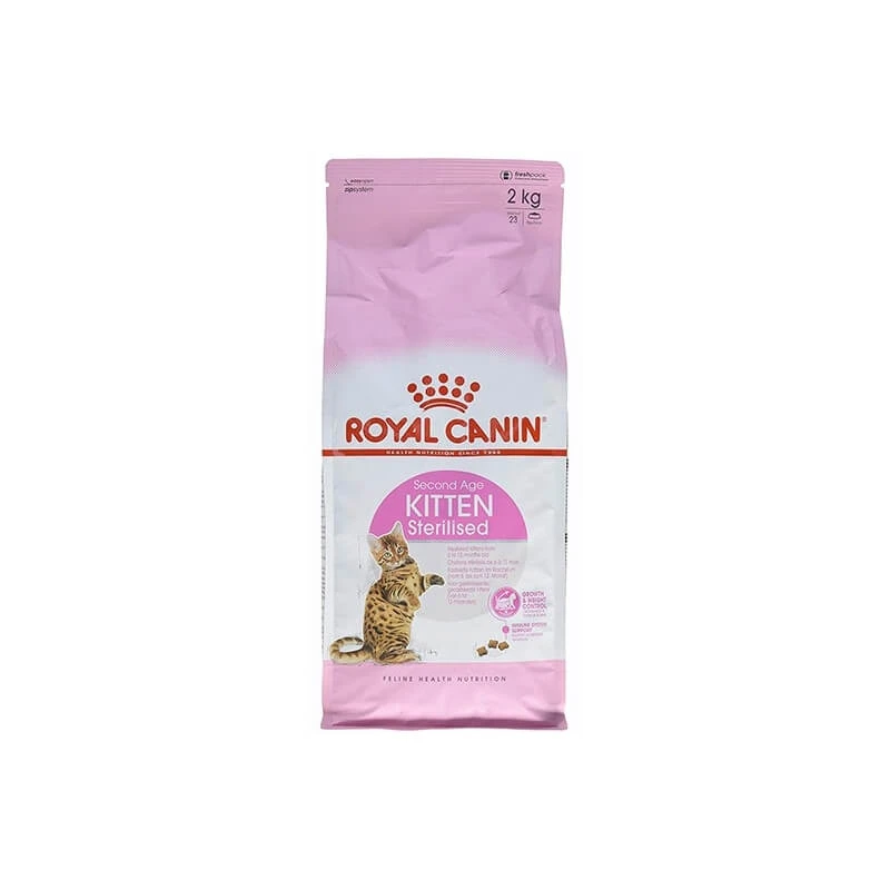 Royal Canin Sterilized Kitten – Trockenfutter für kastrierte Kätzchen, 2 kg