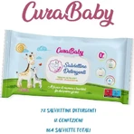 Cura farma Curababy - 72 salviettine detergenti per bambini e neonati