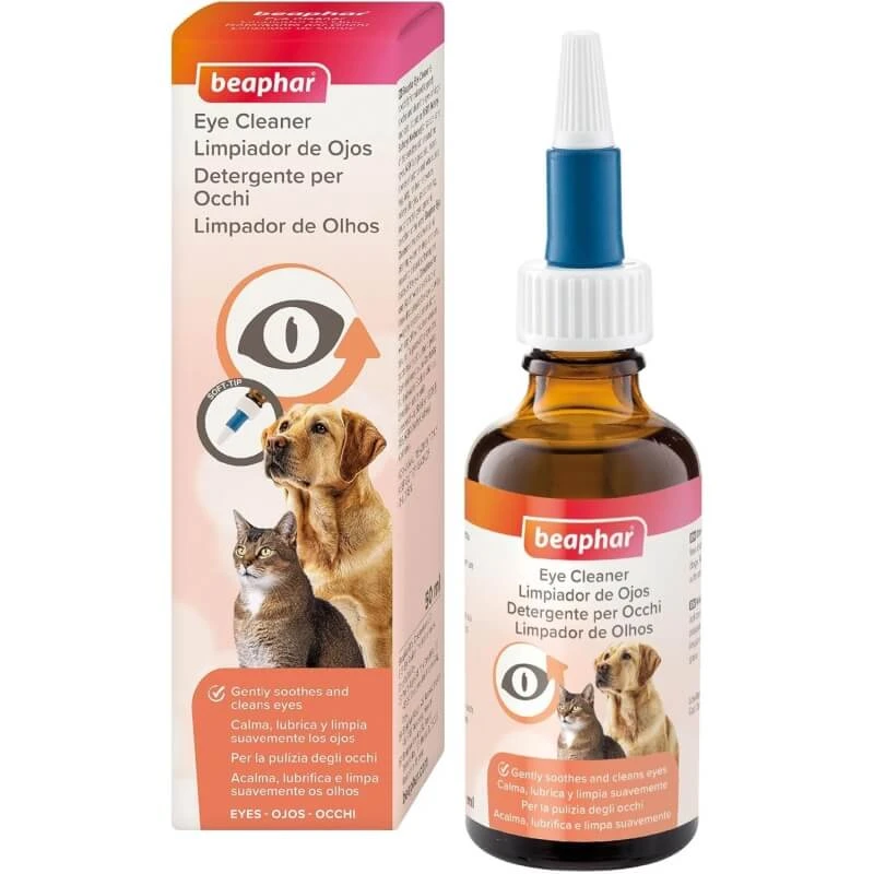 Beaphar Augenreiniger – Natürliche Augenpflegelösung für Hunde und Katzen, 50 ml