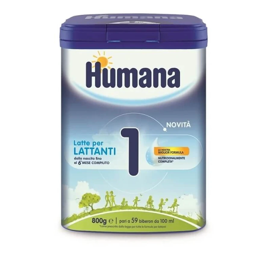 Humana 1 - Zuigelingenvoeding voor baby’s vanaf de geboorte tot 6 maanden, 800 g