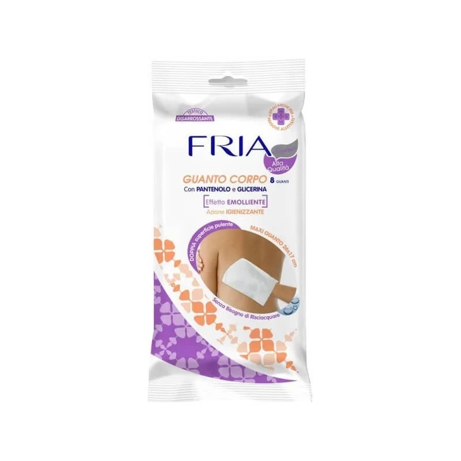 Fria Senior - 8 mănuși de corp cu efect de igienizare