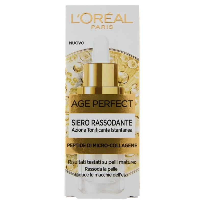L'Oréal Paris Age Perfect – Straffendes Serum mit Kollagen-Mikropeptiden und Niacinamid, 30 ml