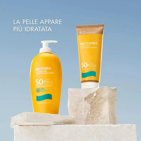 Biotherm cremă solară SPF 50+, lapte hidratant Waterlover Hydration Sunmilk, protecție foarte ridicată, 200 ml