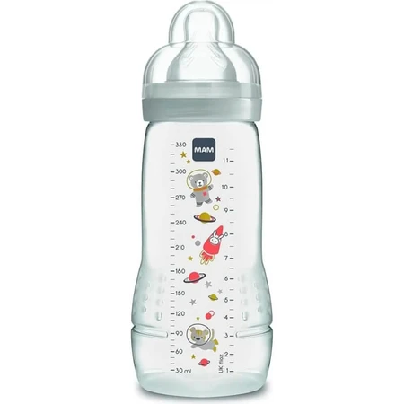 Biberón Mam Easy Active: biberón de 330 ml con tetina de silicona, color neutro