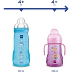 Biberón Mam Easy Active: biberón de 330 ml con tetina de silicona, color neutro