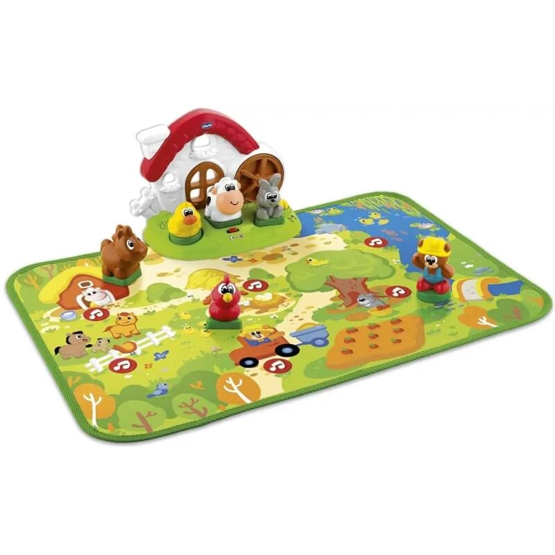Chicco Spielset „Bauernhoftiere“ – Interaktive Spielmatte