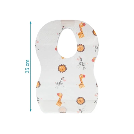 Kiokids 10 bavete de unică folosință cu buzunar pentru firimituri