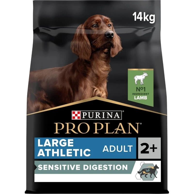 Purina Pro Plan Adult Large Athletic Lamb – Alleinfuttermittel für erwachsene Hunde mit empfindlicher Verdauung, 14 kg