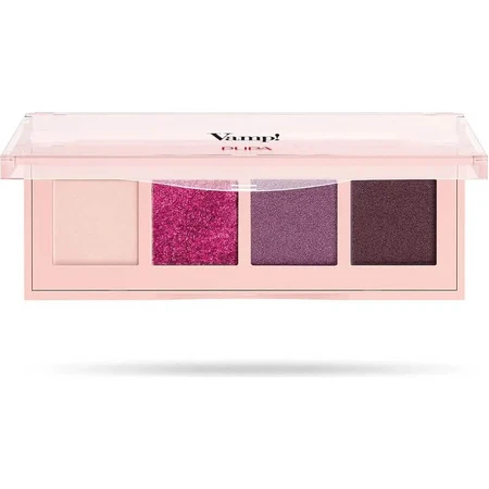Pupa Vamp! – Paleta cieni do powiek z 4 odcieniami nr 004 „Vibrant Plum”: ceny i cechy