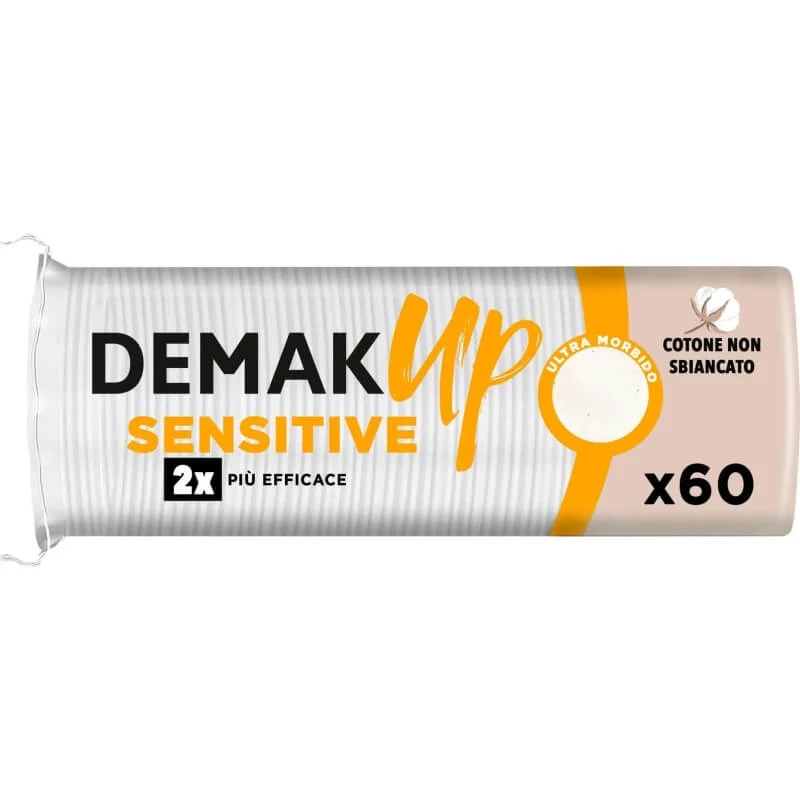 Demak Up Sensitive – 60 runde Make-up-Entferner-Pads
