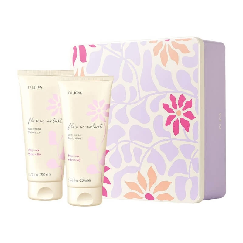 Pupa Flower Artist Vibrant Lily – Duschgel 200 ml + Körperlotion 200 ml