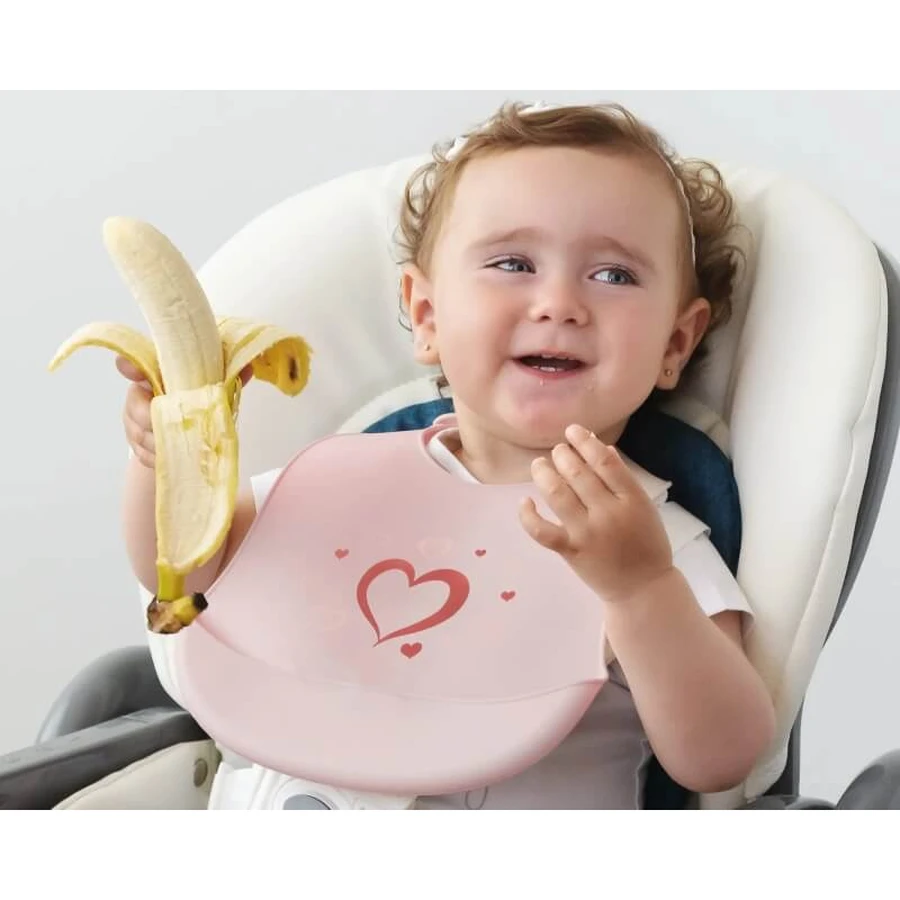 Kiokids Bavețică din silicon - roz