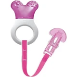 Mam Mini cooler &amp; clip 2m+ - jucărie de masaj pentru gingii, roz