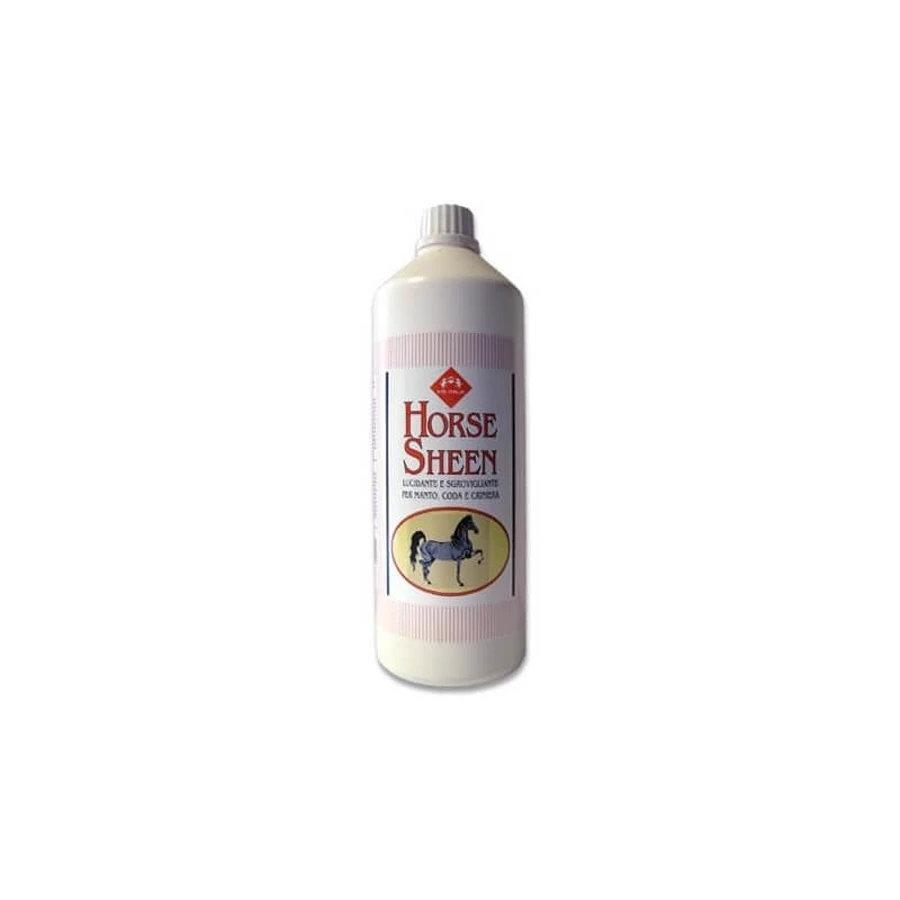 Fm Italia Horse Sheen - Natural Detangling and Polishing Treatment for Horse Coat and Mane, 1 L