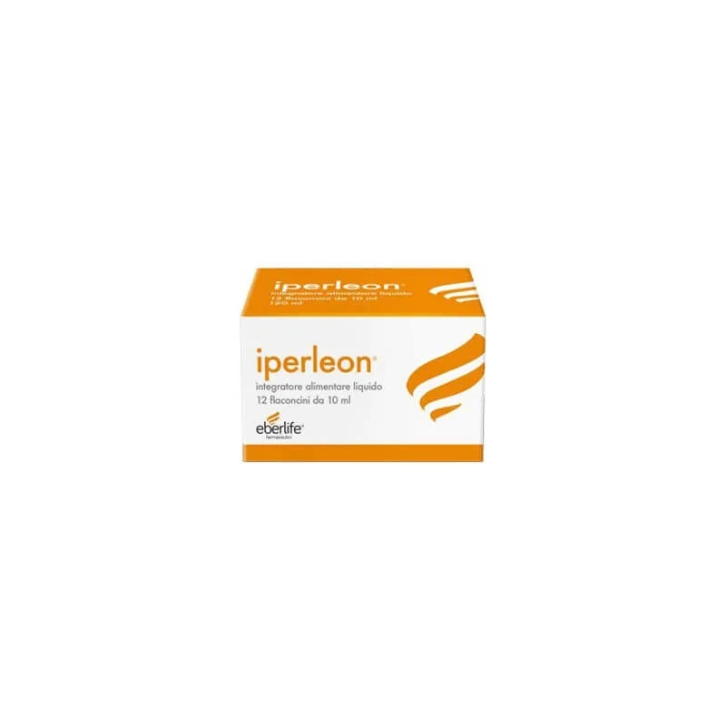 Eberlife Iperleon, 12 Ampullen à 10 ml, Zitrusgeschmack – Nahrungsergänzungsmittel bei körperlicher und geistiger Erschöpfung