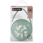 Suavinex - husă pentru 2 suzete în formă de iepuraș verde