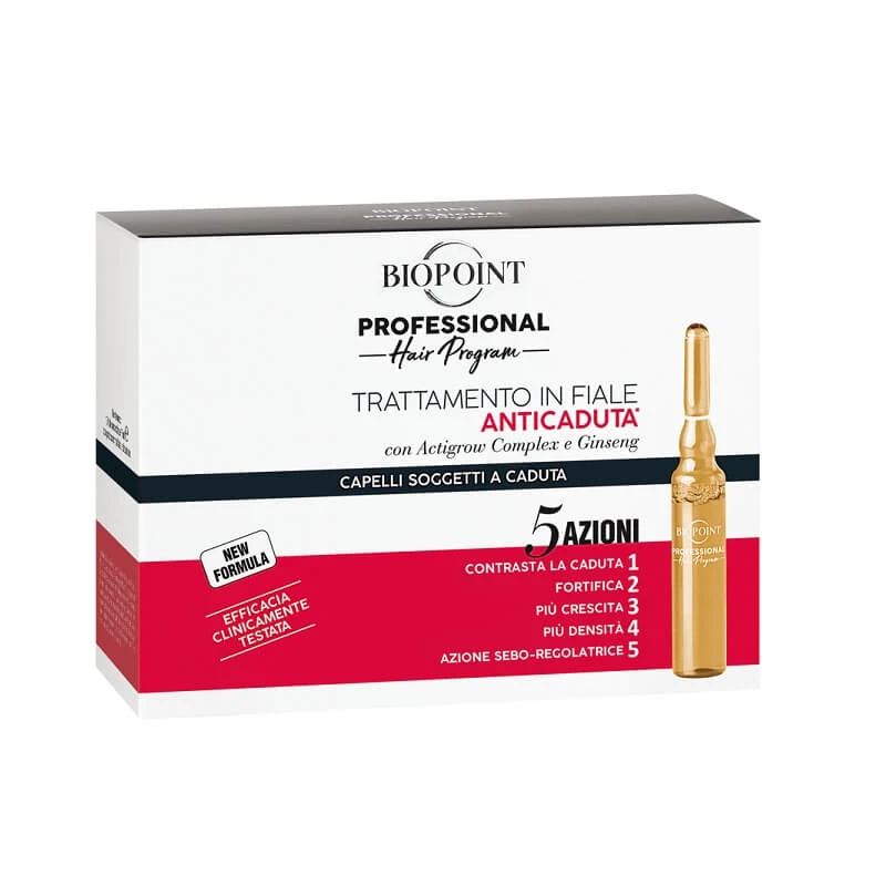 Biopoint Professional Haarprogramm – Behandlung gegen Haarausfall, 10 Ampullen à 7 ml