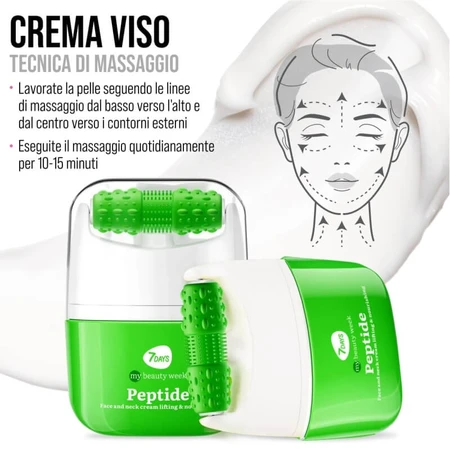 7days Peptides - Voedende en verzachtende gezichtscrème met massagetoestel, 40 ml