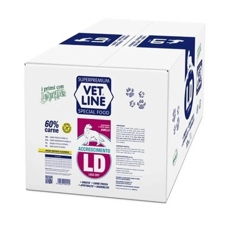 Vet Line LD Growth Lamb – Alleinfuttermittel für Welpen, 12 kg