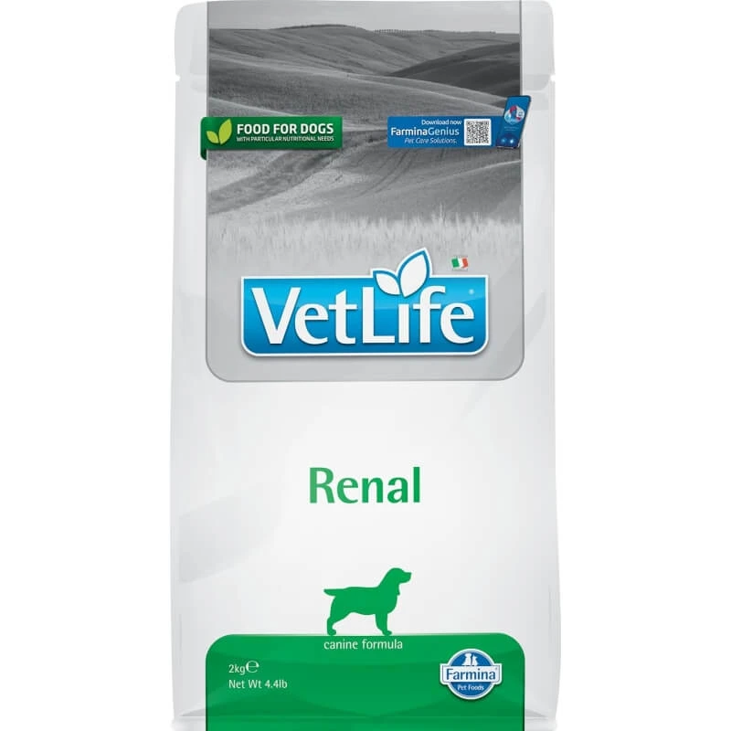 Farmina Vet Life Canine Renal Formula – Alleinfuttermittel für Hunde mit Nierenversagen, 2 kg