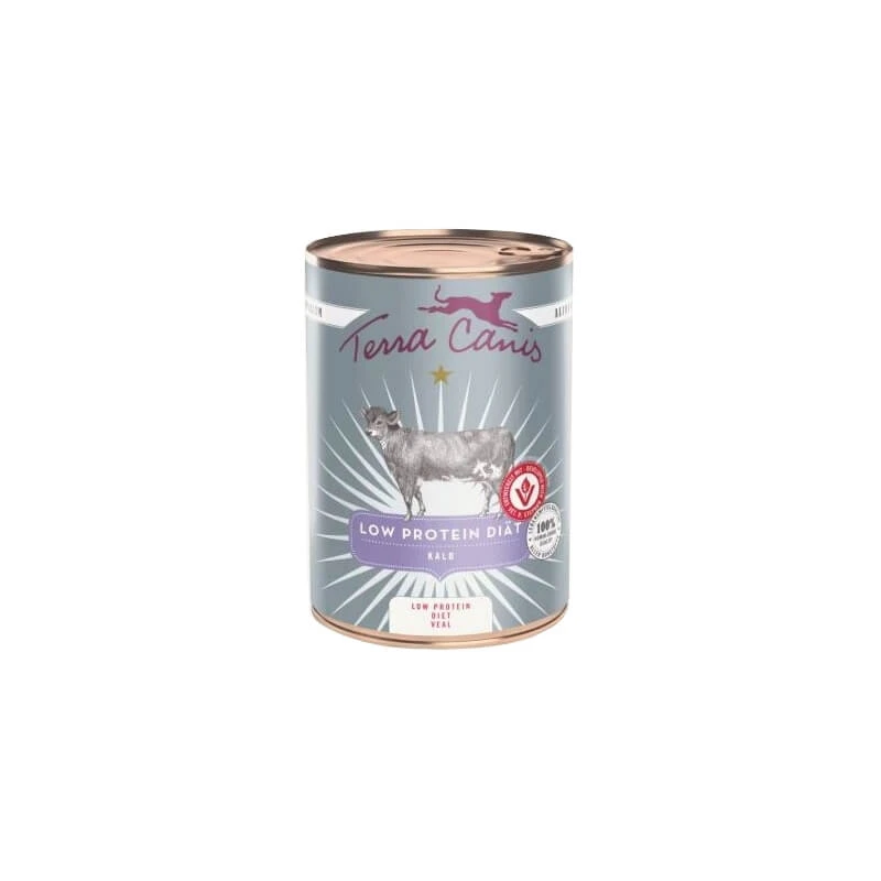 Terra Canis Alivet Veal – Alleinfuttermittel zur Unterstützung der Nierenfunktion, proteinarme Rezeptur, 400 g
