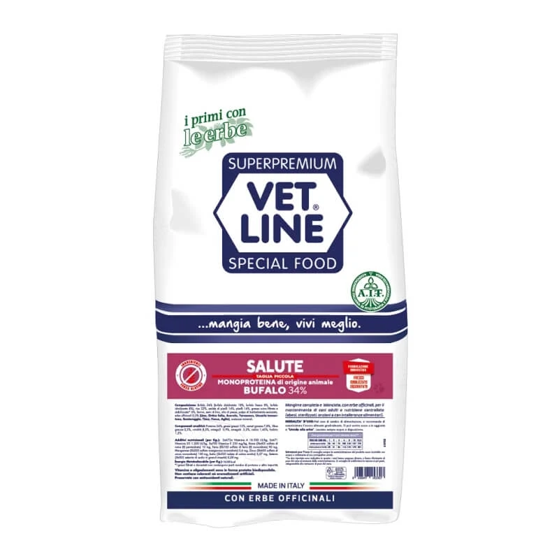 Vet Line Salute Bufalo – Alleinfuttermittel für ausgewachsene Hunde, 3 kg