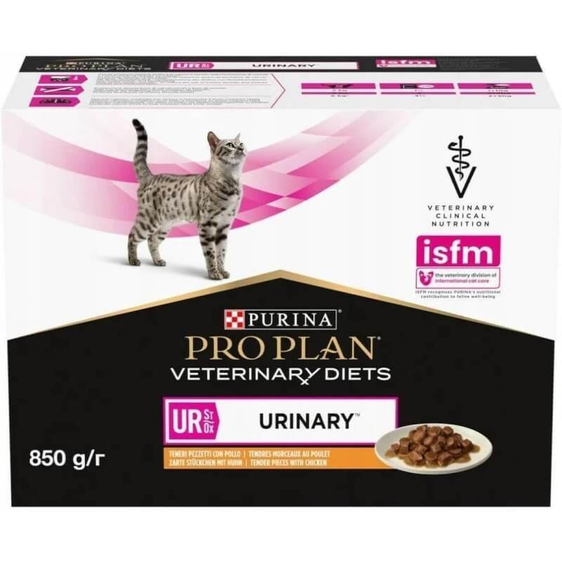Purina Pro Plan Diet Ur Chicken – Alleinfuttermittel für erwachsene Katzen mit Struvit-Steinen, 850 g