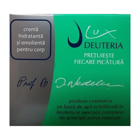 Feuchtigkeitsspendende und erweichende Körpercreme, 200 ml, Deuteria Cosmetics