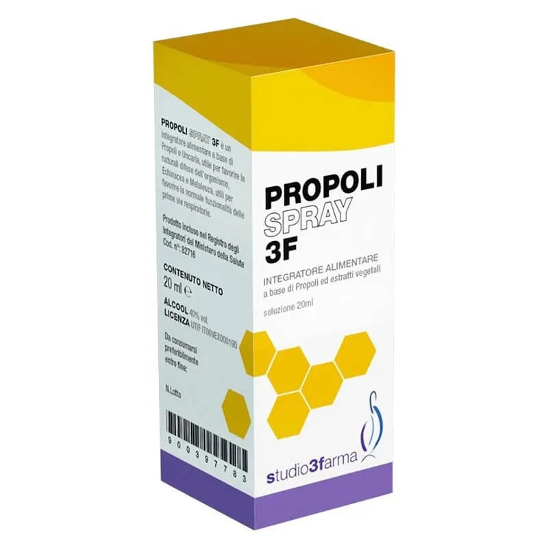 Propolis 3 Spray 20 ml – Nahrungsergänzungsmittel für die Atemwege